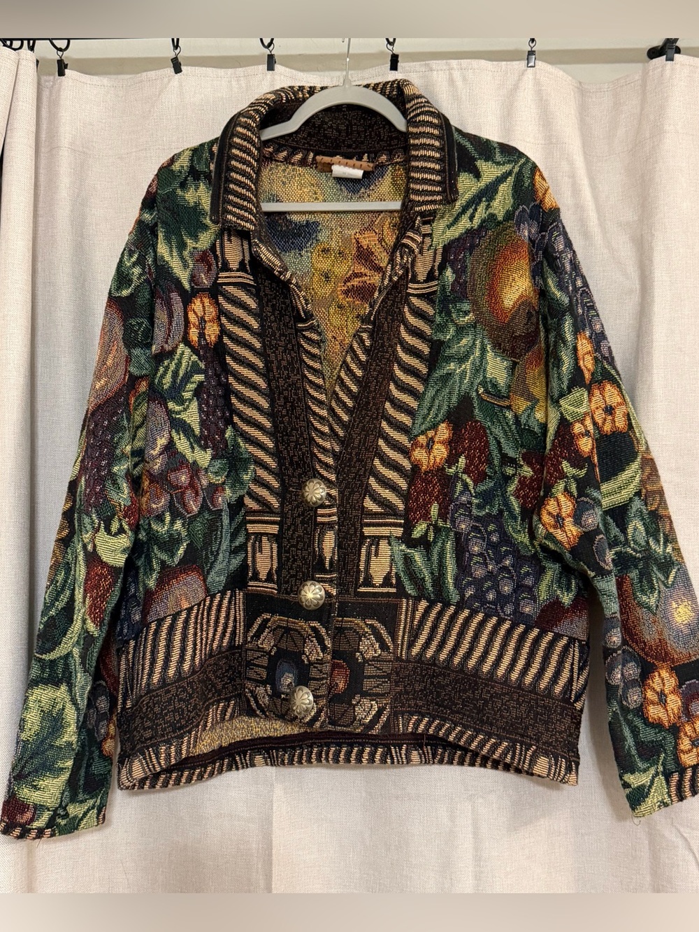 Painted Pony Vintage Woven Tapestry Jacket